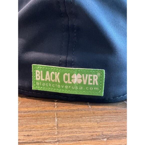 Black Clover Live Lucky Hat Cap Mens Small Medium Blue Green Clover Golf - Picture 5 of 9